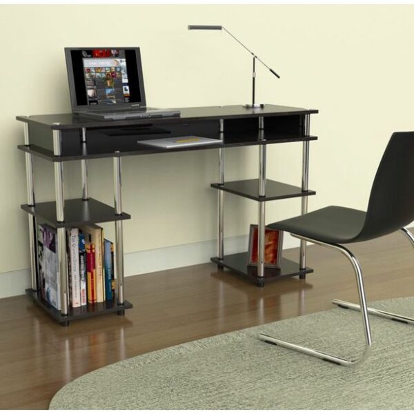 Convenience Concepts Designs2Go No Tools Student Desk, Black - Image 2