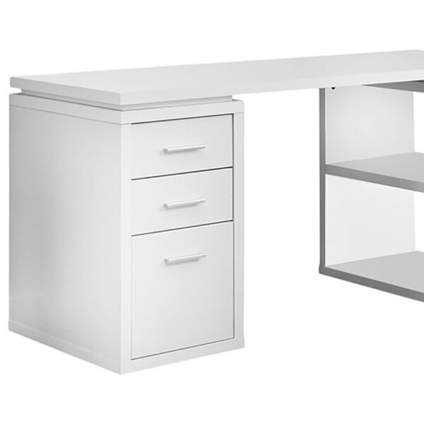 Monarch Hollow-Core Left or Right Facing Corner Desk - White - Image 2